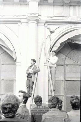 Acciones de los alumnos de la Universidad de Sevilla durante la huelga general de la COS – 15