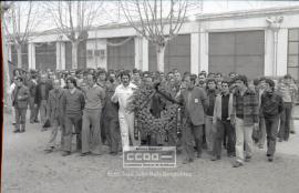 Marcha de los trabajadores de C.A.S.A. en repulsa de los asesinatos de los abogados laboralistas ...