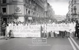 Manifestación de estudiantes de Medicina pidiendo prácticas – 16