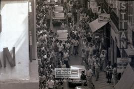 Concentración de trabajadores metalúrgicos en calle Morería sede del Sindicato Provincial del ...